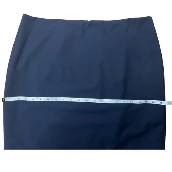 Talbots Navy Wool Blend Classic Pencil Skirt - Size 14 - Picture 6 of 11